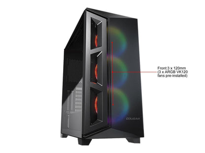 COUGAR Dark Blader X5 RGB Black Distinctive RGB Mid-Tower Case with Superior Airflow