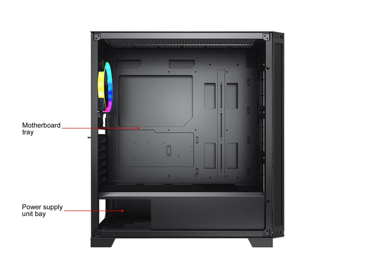 COUGAR Dark Blader X7 Midnight Green Midnight Green Distinctive RGB Mid-Tower Case with Superior Airflow