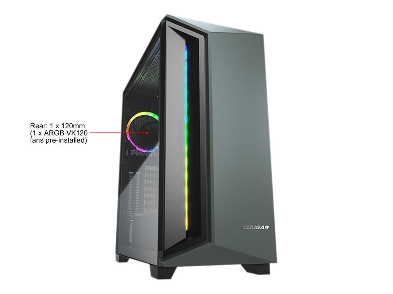 COUGAR Dark Blader X7 Midnight Green Midnight Green Distinctive RGB Mid-Tower Case with Superior Airflow