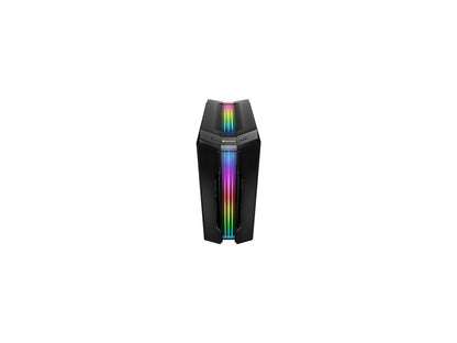 COUGAR Gemini T Pro 106KMT0008-00 Black Steel / Tempered Glass ATX Mid Tower Computer Case with Trelux RGB Lighting