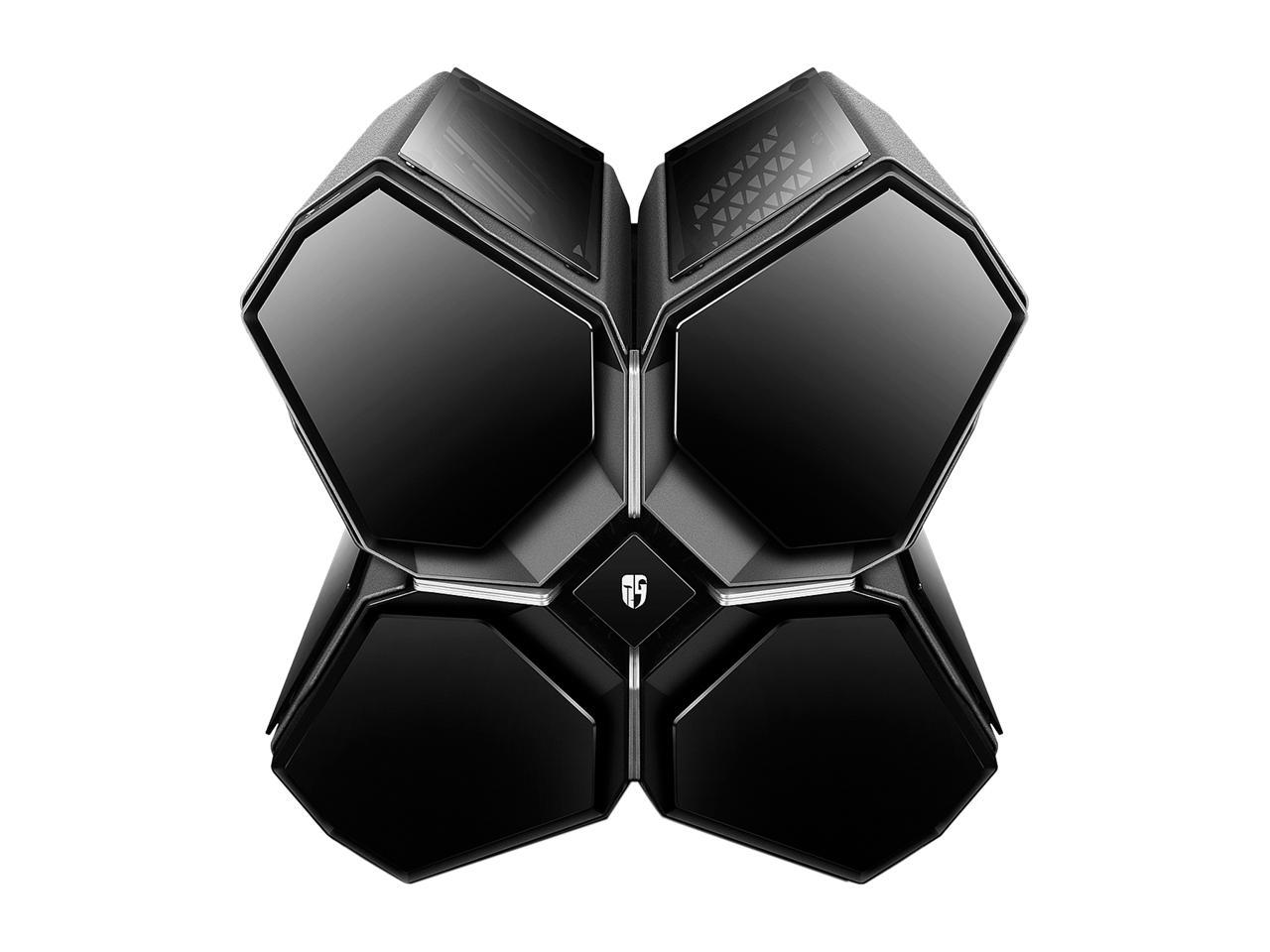 DEEPCOOL Gamer Storm QUADSTELLAR Full-Tower four cabin Case Supporting E-ATX motherboard 120/240/360mm water cooling system Tempered Glass APP and Motherboard Controlled RGB Lighting System