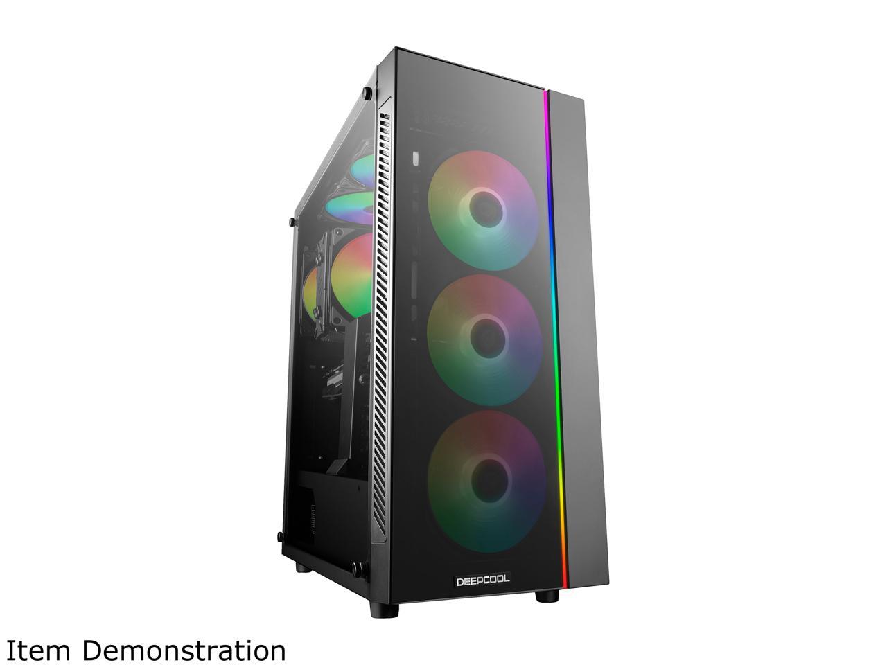 DEEPCOOL MATREXX 55 ADD-RGB 3F ATX Mid-Tower Case 3x120mm ADD-RGB Fans Full-size Tempered Glass Motherboard SYNC Control ADD-RGB Lighting System