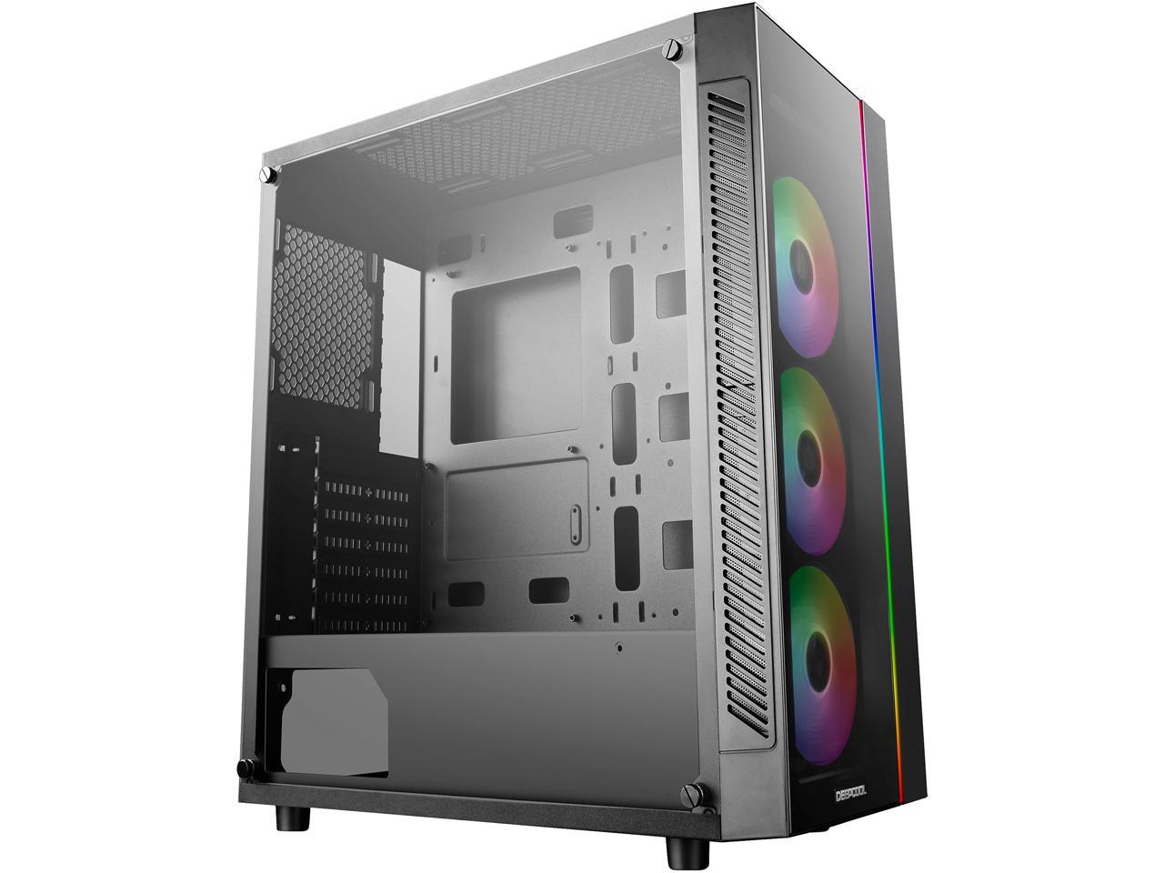 DEEPCOOL MATREXX 55 ADD-RGB 3F ATX Mid-Tower Case 3x120mm ADD-RGB Fans Full-size Tempered Glass Motherboard SYNC Control ADD-RGB Lighting System