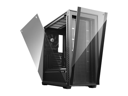 DEEPCOOL MATREXX 70 Mid-Tower Case Modular Design Full-size Tempered Glass GPU Vertical Installation Quick Open Panels