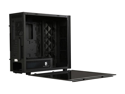 DEEPCOOL Gamer Storm MACUBE 550 Black Full-Tower Case Concise Design Tempered Glass And Magnetic Panel 0.8mm SGCC Steel Dragon Ventilation Holes