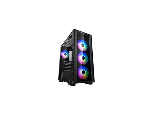 DEEPCOOL MATREXX 50 ADD-RGB 4F Mid-Tower Case 4x120mm ADD-RGB Fans, Full-size Tempered Glass Side And Front Panel, Motherboard SYNC Control
