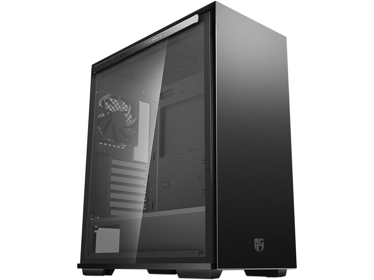 DEEPCOOL Gamer Storm MACUBE 310 Black ATX Mid Tower Case Full-size Magnetic Tempered Glass Built-in Fan Hub and Graphics Card holder