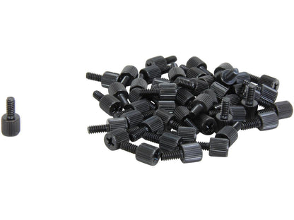 StarTech.com SCREWTHUMB 6-32, 5/16in Long Black Metal Computer Case Thumbscrew – Pkg of 50