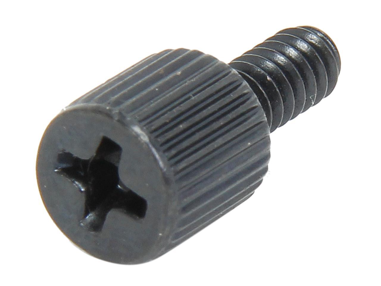 StarTech.com SCREWTHUMB 6-32, 5/16in Long Black Metal Computer Case Thumbscrew – Pkg of 50