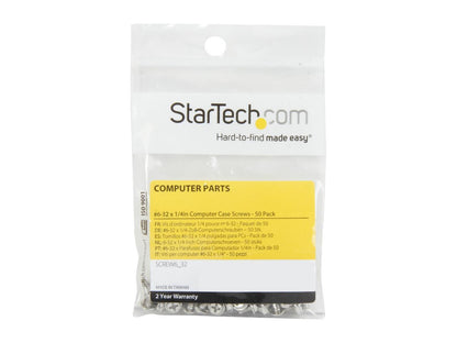 StarTech.com Replacement PC Mounting Screws Long Standoff - 50 Pack SCREW6_32