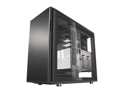 Fractal Design Tempered Glass Panel Upgrade for Define R6 Series Cases - TG with Gunmetal Frame
