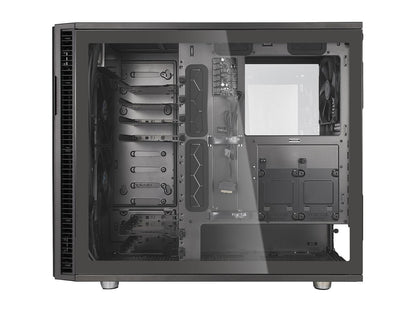 Fractal Design Tempered Glass Panel Upgrade for Define R6 Series Cases - TG with Gunmetal Frame