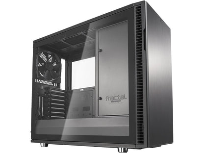 Fractal Design Tempered Glass Panel Upgrade for Define R6 Series Cases - TG with Gunmetal Frame