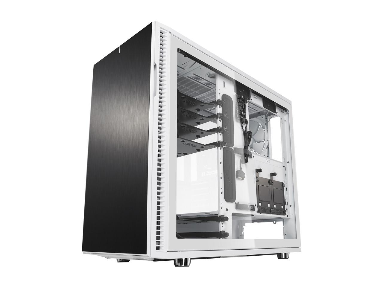 Fractal Design Tempered Glass Panel Upgrade for Define R6 Series Cases - TG with White Frame