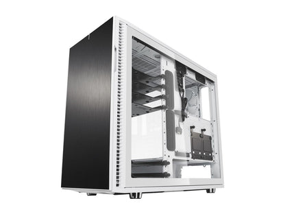 Fractal Design Tempered Glass Panel Upgrade for Define R6 Series Cases - TG with White Frame