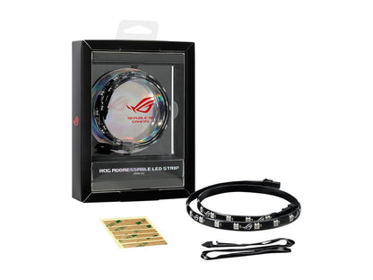 ASUS ROG Addressable RGB 5050 LED 60cm Lighting Strip with Magnetic Backing and Adhesive Strips for use with AURA Sync RGB