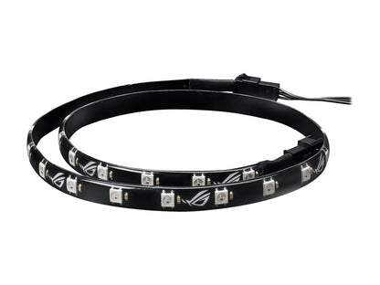 ASUS ROG Addressable RGB 5050 LED 60cm Lighting Strip with Magnetic Backing and Adhesive Strips for use with AURA Sync RGB
