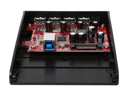StarTech.com USB 3.0 Front Panel 4 Port Hub with 3.5/5.25-Inch Bay (35BAYUSB3S4)