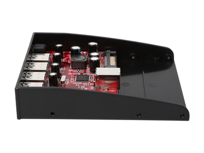 StarTech.com USB 3.0 Front Panel 4 Port Hub with 3.5/5.25-Inch Bay (35BAYUSB3S4)