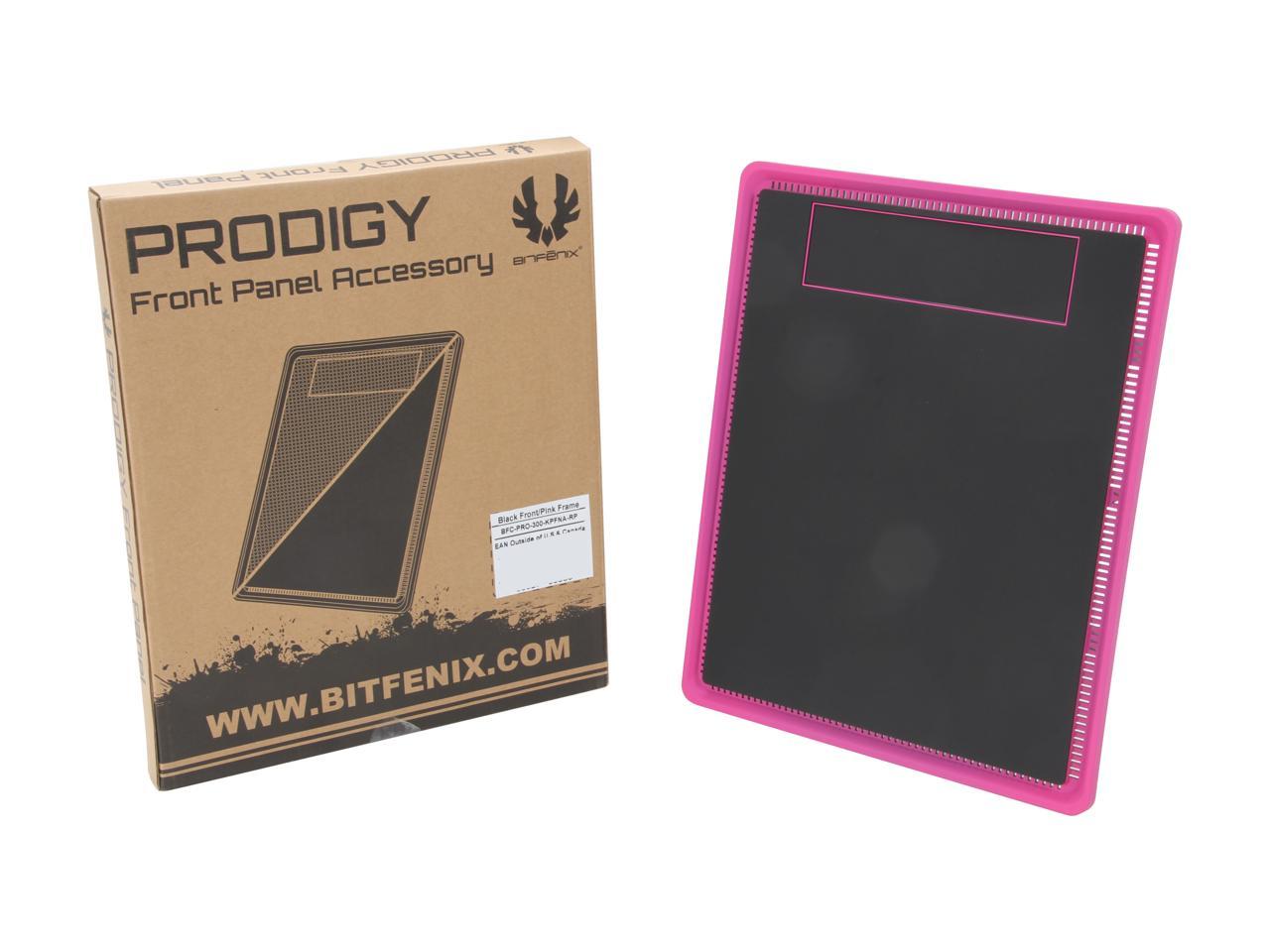 BitFenix BFC-PRO-300-KPFNA-RP Prodigy Custom Front Panels Black SofTouch Front, Pink Frame