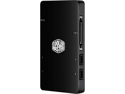 Cooler Master RGB Controller/Hub for Computer Case Fans, Software Supported, 4 Connecting Ports, USB Link, Multiple Light Modes, Color Customization - 1 Pack