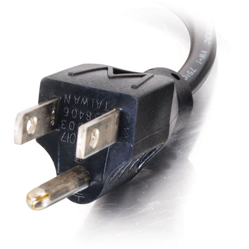 C2G 10ft 18 AWG Universal Right Angle Power Cord (NEMA 5-15P to IEC320C13R)