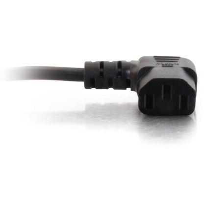 C2G 10ft 18 AWG Universal Right Angle Power Cord (NEMA 5-15P to IEC320C13R)