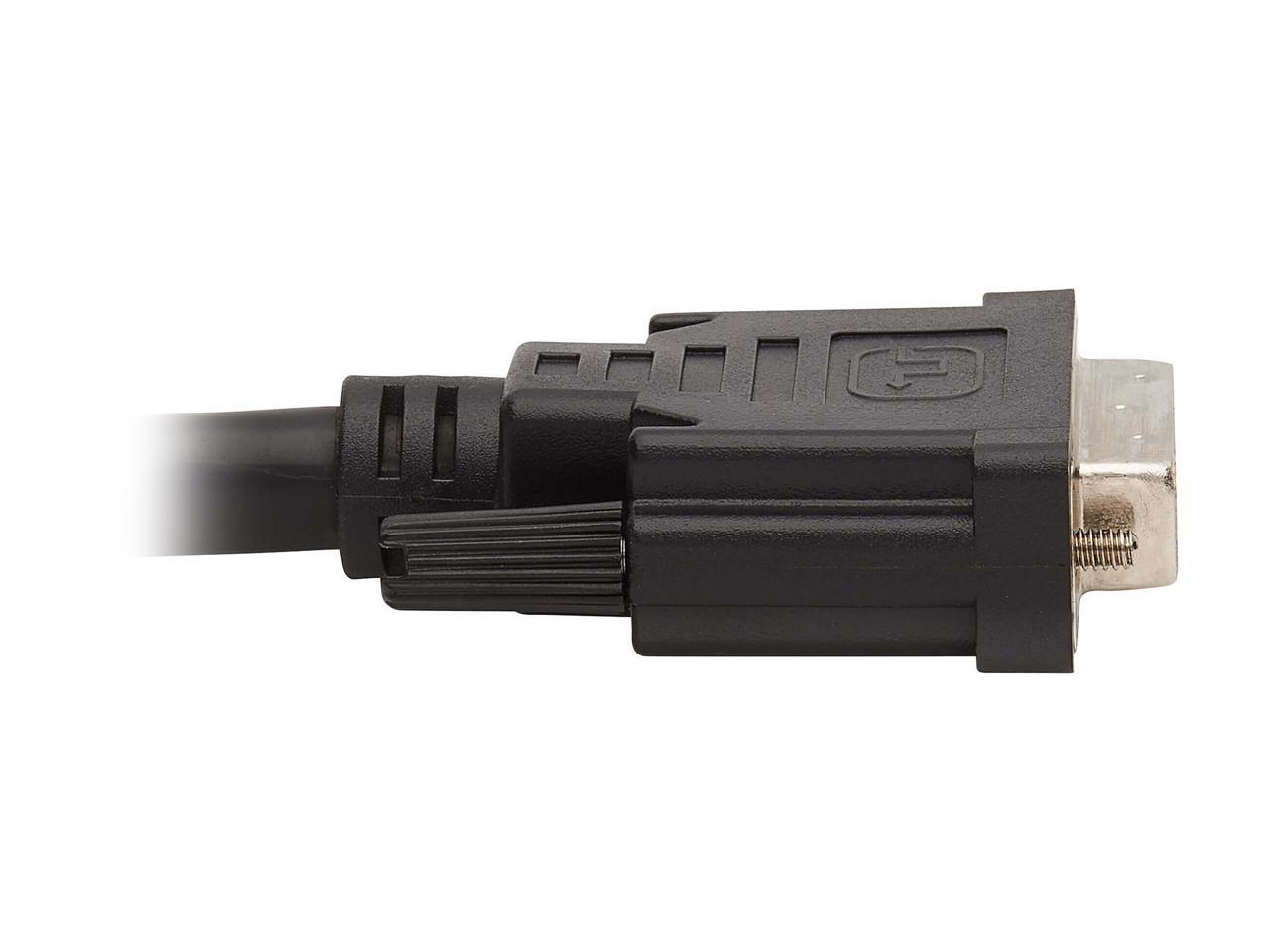 Tripp Lite P784-006-U 6 ft. DVI KVM Cable Kit - DVI, USB, 3.5 mm Audio (3xM/3xM) + USB (M/M), 1080p, 6 ft., Black