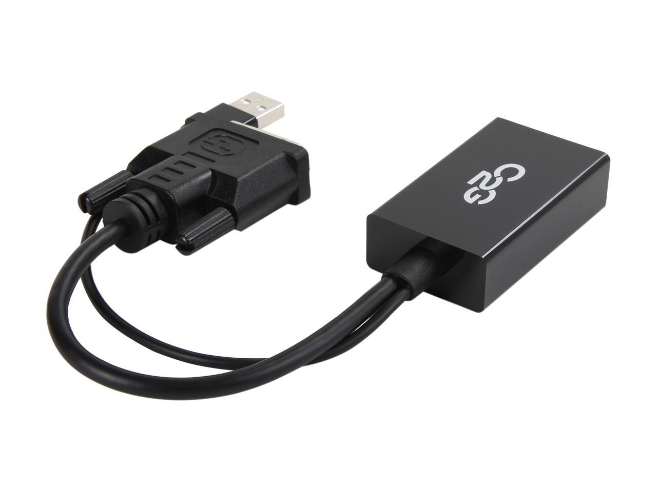 C2G 41379 DVI to DisplayPort Adapter Converter, Black
