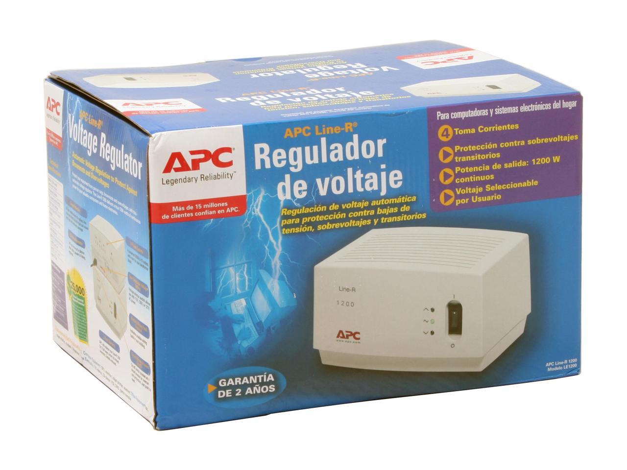 APC LE1200 6.5 Feet 680 Joules 1200VA Automatic Voltage Regulator