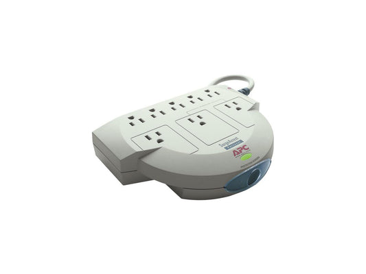 APC PER8T 6 ft. 8 Outlets 240 Joules Personal SurgeArrest Phone Line Protection