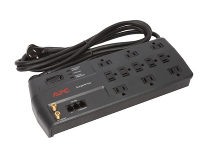 APC P11VT3 8 Feet 11 Outlets 3020 Joules Performance SurgeArrest 11 Outlets with Tel2 / Splitter and Coax Jacks