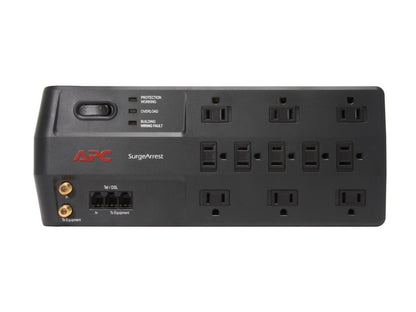 APC P11VT3 8 Feet 11 Outlets 3020 Joules Performance SurgeArrest 11 Outlets with Tel2 / Splitter and Coax Jacks