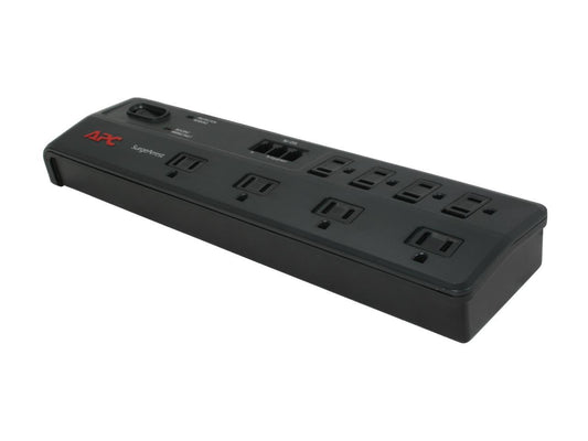 APC P8T3 6 Feet 8 Outlets 1750 Joules Home/Office SurgeArrest 8 Outlets with tel2/splitter Jacks