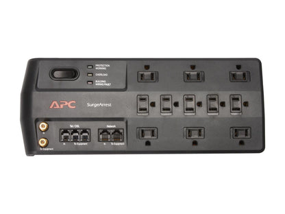 APC P11VNT3 8 feet 11 Outlets 3020 Joules Performance SurgeArrest with Phone (Splitter), Coax and Ethernet Protection, 120V