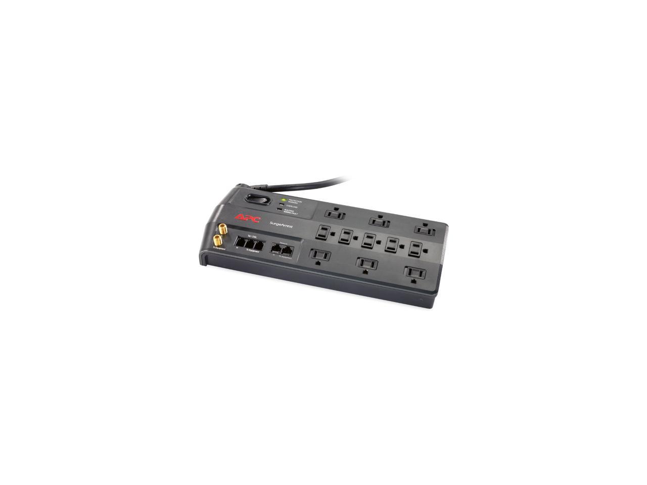APC P11VNT3 8 feet 11 Outlets 3020 Joules Performance SurgeArrest with Phone (Splitter), Coax and Ethernet Protection, 120V