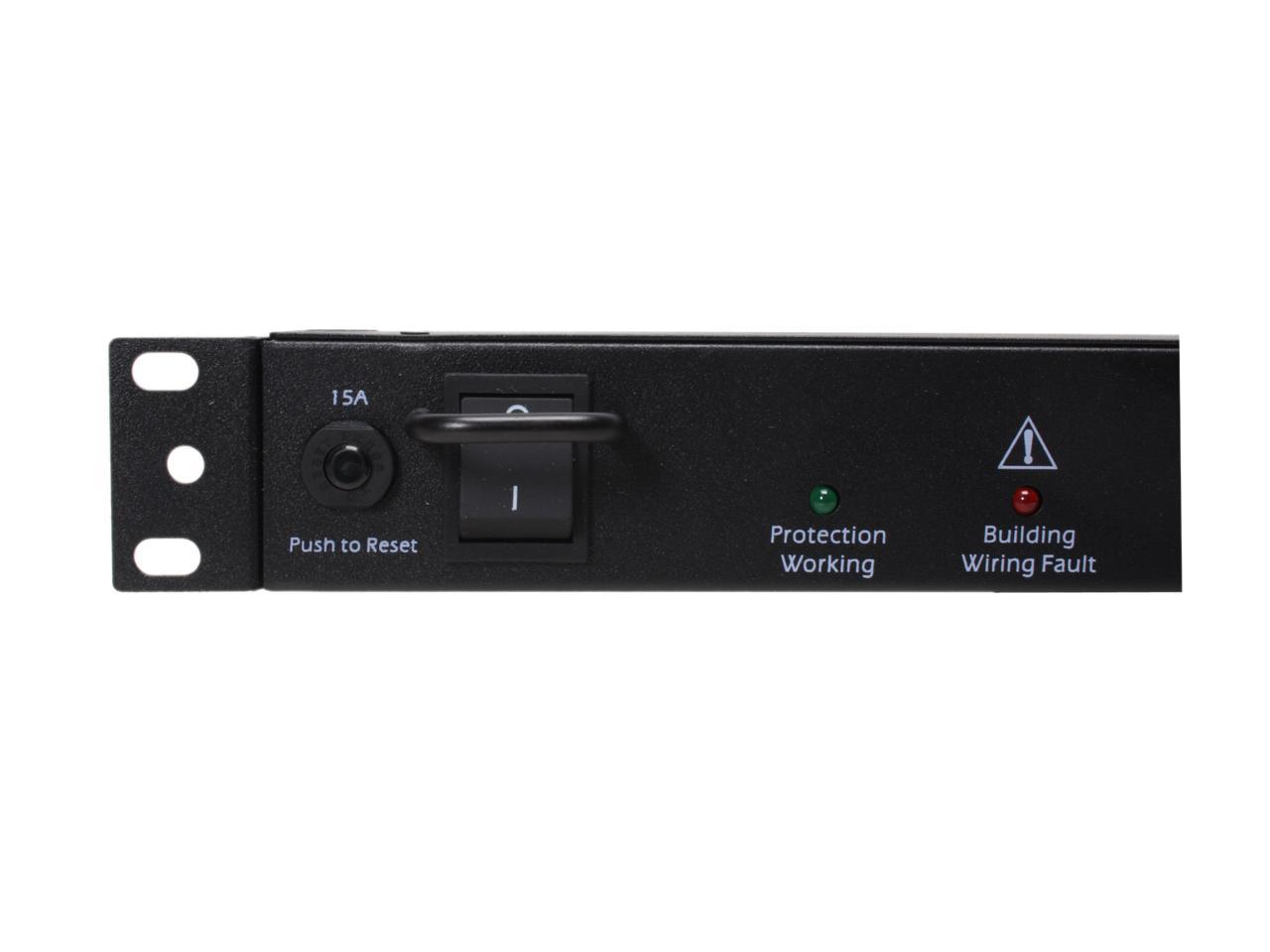 APC NET9RMBLK 15' 9 Outlets 2770 joules Black Rackmount SurgeArrest