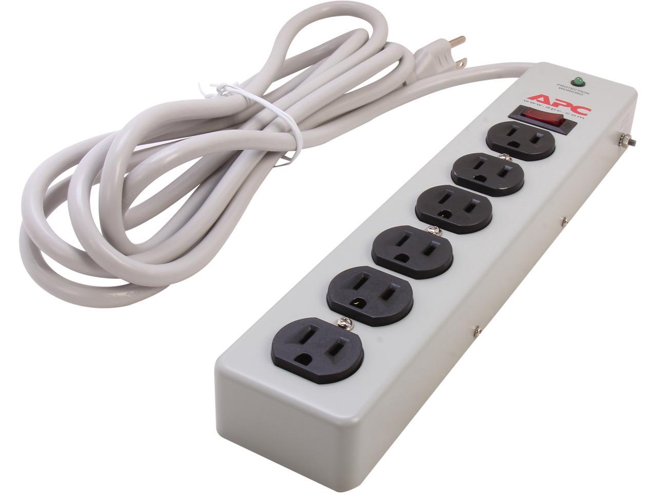 APC P6M10 10 6 Outlets 540 J SurgeArrest Essential Surge Suppressor