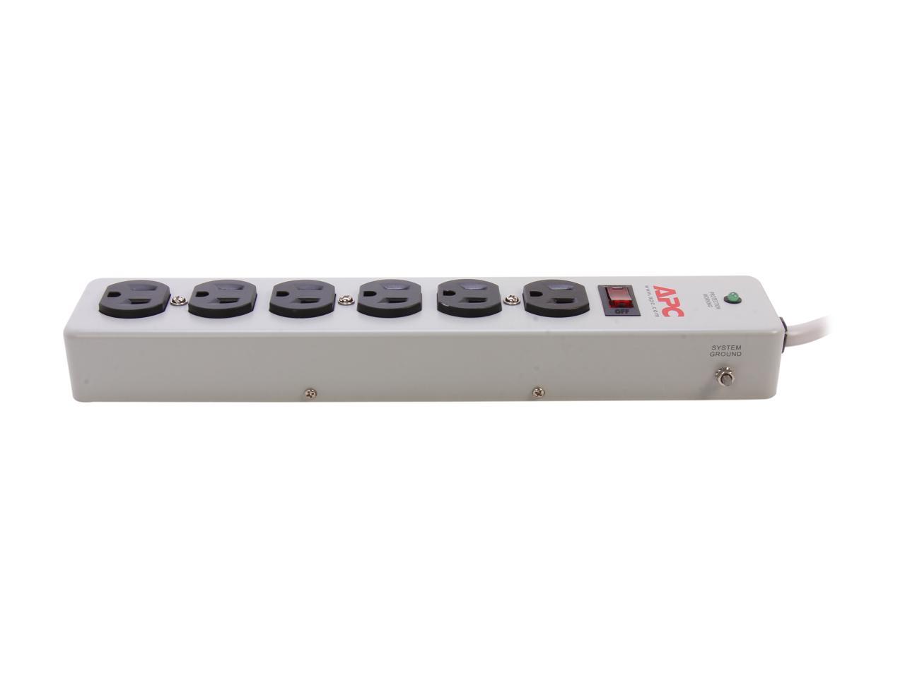APC P6M10 10 6 Outlets 540 J SurgeArrest Essential Surge Suppressor