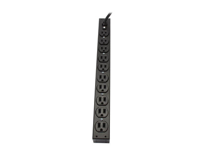 APC Rack Mount PDU, Basic 100V-120V/15A, (10) Outlets, 1U Horizontal Rackmount (AP9562)