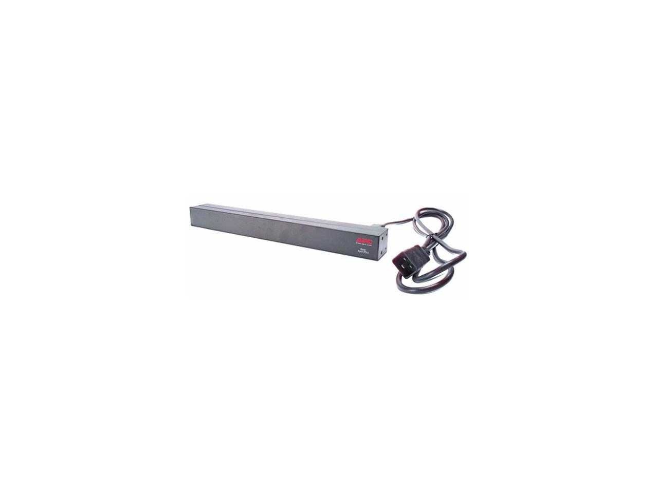 APC Rack Mount PDU, Basic 200V-230V/16A, (12) Outlets, 1U Horizontal Rackmount (AP9565)