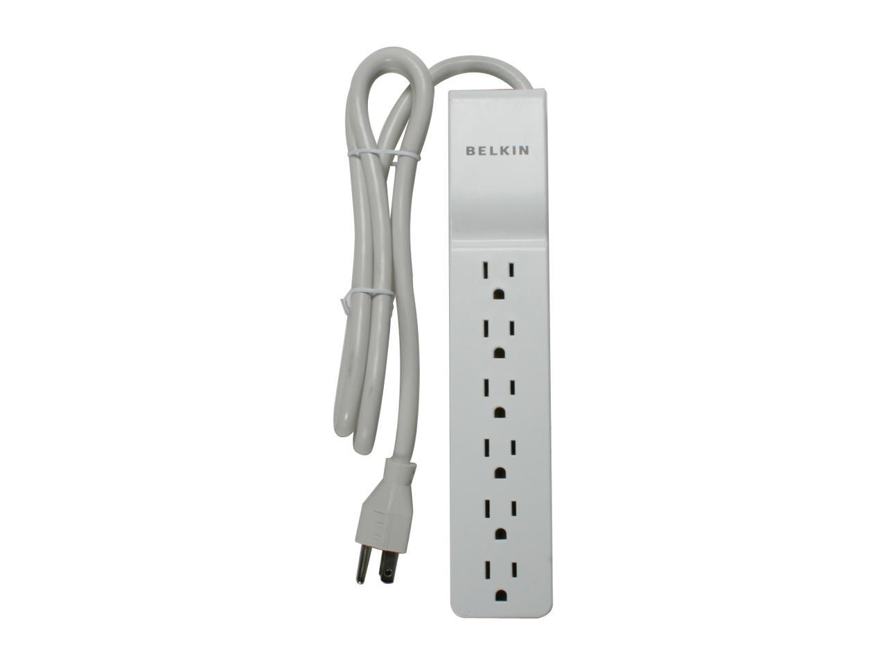 BELKIN BE106000-04 4 Feet 6 Outlets 720 Joules Home/Office Surge Protector