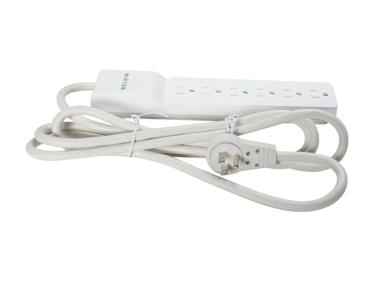 BELKIN BE106000-08R 8 Feet 6 Outlets 720 Joules Home / Office Surge Protector