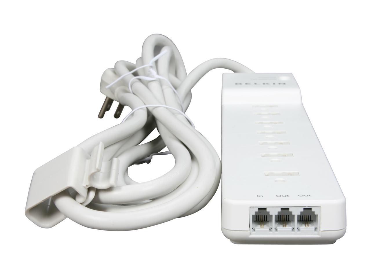 BELKIN 7 Outlets Home/Office Surge Protector Extended Cord,12.0 Feet, 2160 Joules - BE107200-12