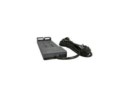 BELKIN BE108230-12 12 Feet 8 Outlets 3390 Joules Surge Protector w/ Telephone Line/Coaxial Protection/Extended Cord