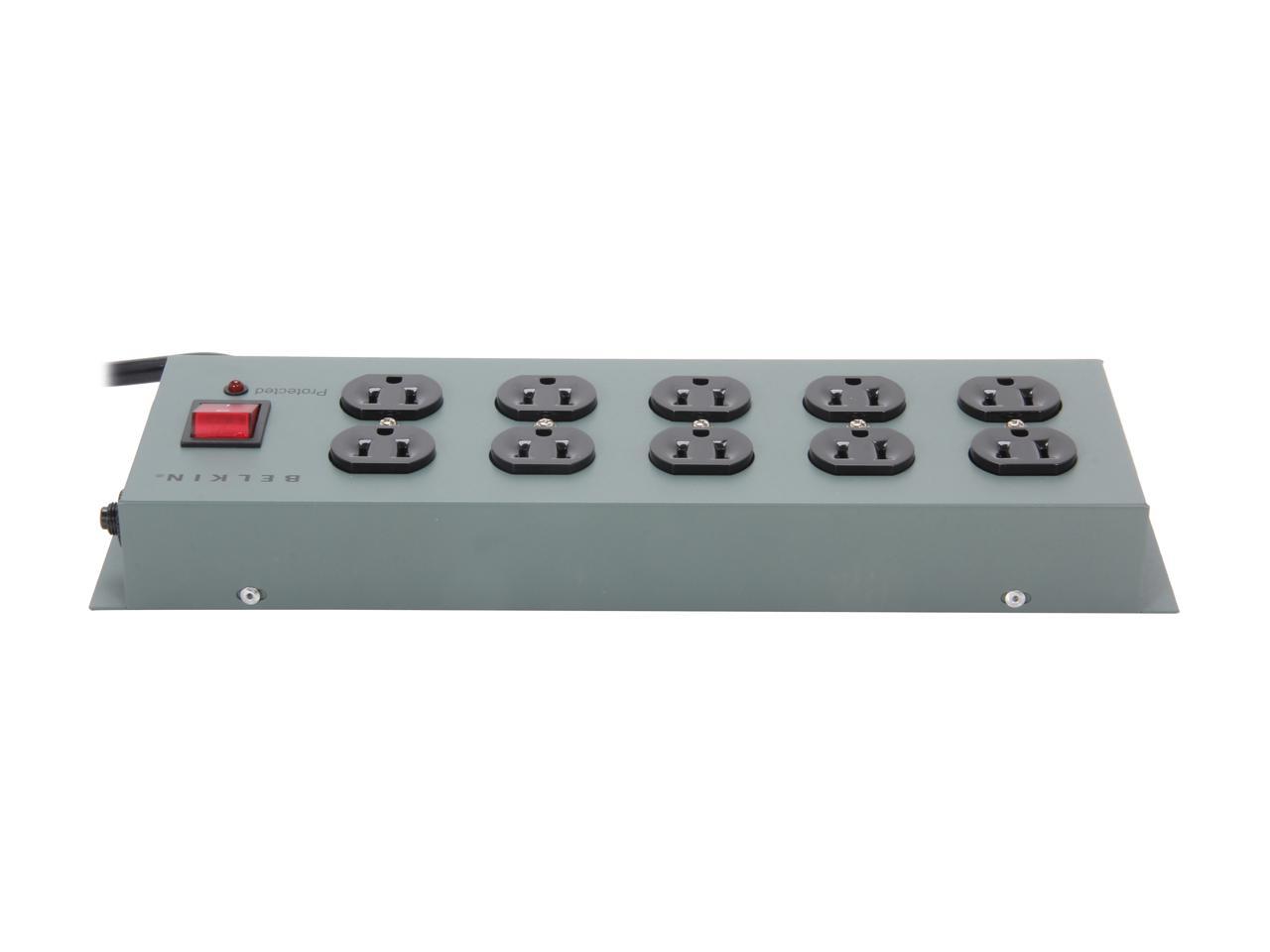 BELKIN F9D1000-15 15 ft. 10 Outlets 885 Joules Metal SurgeMaster