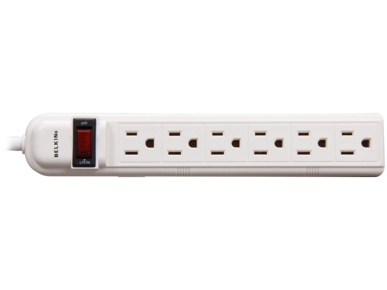 BELKIN F9P609-05R-DP 6 Outlets Power Console 5 Feet Cord Length