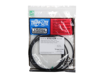 Tripp Lite A102-02M 6ft Toslink Digital Optical Audio 2-Meter Cable