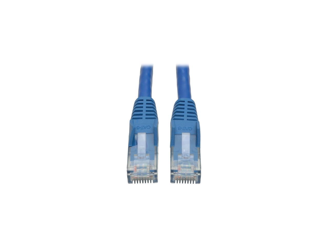 Tripp Lite Cat6 Gigabit Snagless Molded Patch Cable (RJ45 M/M) - Blue, 10-ft. (N201-010-BL)