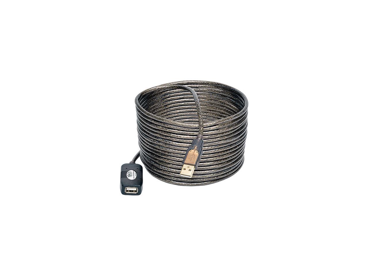 Tripp Lite USB 2.0 Hi-Speed Active Extension Repeater Cable (M/F), USB Type-A, 5M (16 ft.) (U026-016)